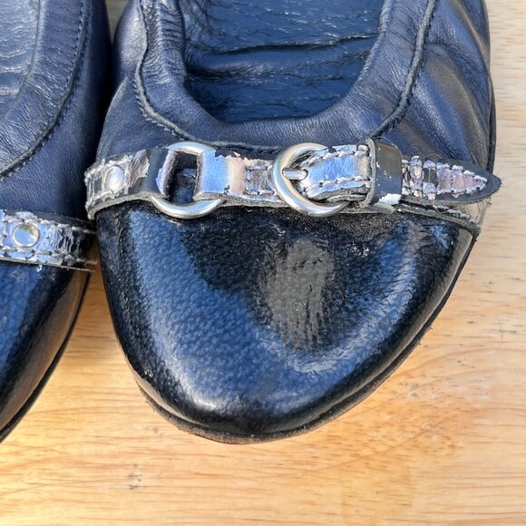 AGL Attilio Giusti Leombruni Monika Leather Cap Toe Ballet Flats Size 42 / US 12 - Picture 6 of 9